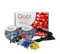 Qabl Juego de férulas con herramienta todo en uno, 750 unidades, alicates, casquillos de cable, crimpadora, juego de alicates de crimpado, alicates de terminal, herramienta eléctrica