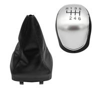QADFTGY Palanca de Cambios Manija Compatible con para Mondeo Mk4 IV 2007, 2008, 2009, 2010, 2011, 2012, 2013 2014. Funda Pomo De Cambio De Marchas Manual De 5 Y 6 Velocidades,(Silver 6 Speed 2pcs)