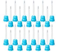 Qaestuan 20 Piezas Mezcla Estática, Boquilla de Mezcla Epoxi, Boquillas Mezcladoras 1:1, Extrusión Rápida, Boquilla de Aplicador Adhesivo de Mezcla Uniform， para Tubo de Mezcla de Pegamento AB