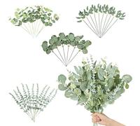 Qaestuan 37 Piezas Eucaliptos Artificial, Hojas de Eucalipto Artificial Decorativas, Ramas Eucaliptos Artificiales Realista, Hojas de Eucalipto Artificiales, para Decoración Bodas y Hogares