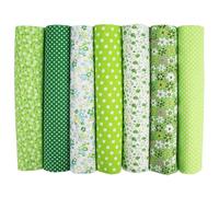 Qaestuan 7 Piezas Telas Patchwork, Tela Algodon de 50 x 50cm, Telas para Patchworks con Patrones Florales, para Costura Patchwork Decoracion Manualidades y Coser DIY Decoraciones Disfraces