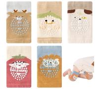 Qaestuan Genérico Rodilleras Bebe Gateo, 14 x 8cm Rodilleras Elásticas para Bebé, Algodón Peinado Rodillera para Niños, Transpirable y Antideslizante, Adecuado para Bebés de 0 a 5 Años