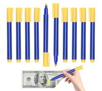 Qaestuan Paquete de 10 Bolígrafos de Verificación de Billetes, Bolígrafo de Verificación de Billetes para Verificación Rápida de Billetes, Rotuladores Detectores de Billetes per Gli Eurodollari