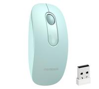 qaf Ratón inalámbrico 2.4G, mouse silencioso para computadora con sensor óptico de 1600 DPI, compacto, ligero, portátil, receptor USB, mouse Plug & Play para Windows, Mac, Chrome OS, Android, portátil