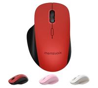 qaf Ratón inalámbrico de modo dual, Bluetooth y mouse de 2.4 GHz, mouse inalámbrico recargable USB-C con 3 niveles de DPI, botones laterales, apagado automático y nano receptor para laptop, PC, Mac y