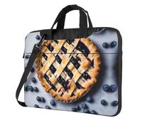 qahuopp Blueberry Pie 01 - Bolsa de transporte para ordenador portátil de 13, 14, 15,6 pulgadas, Black, 14 inch