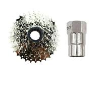 QAINKUN Cassettes Y PiñOnes Rueda Libre de 9 velocidades, Volante de inercia 9S con Herramienta de extracción, Ruedas Libres roscadas, atornilladas Rueda Libre(9S 11-32T and Tool)