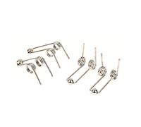 QAIXAG 2 uds. De diámetro de alambre, 1,2mm, repuesto de rizador, resorte de torsión de doble retorno, accesorios for varillas for rizar el cabello (Size : 2Pcs, Color : 28mm)