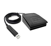 Qalabka Interruptor de pie, pedal multifuncional USB, pedal MIDI Cotroller Action Pedal para la grabación de imágenes, control de juegos de música