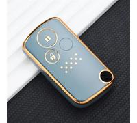 QALIYDFD Botones Carcasa Llave Compatible con Accord para CR-V para Civic 2013 1 Uds. Funda para Llave De Coche con 2/3 Botones, Funda Protectora para Llave, Llavero Fobs(3,2button)