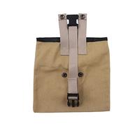 Qalvona Mochila de Recolección Outdoor, Bolsa de Cintura Plegable de Oxford, 22x21.5x1cm, Negra - Resistente y Compacta, Fácil de Transportar para Campamento y Senderismo (Caqui)