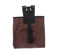 Qalvona Mochila de Recolección Outdoor, Bolsa de Cintura Plegable de Oxford, 22x21.5x1cm, Negra - Resistente y Compacta, Fácil de Transportar para Campamento y Senderismo (Marrón)