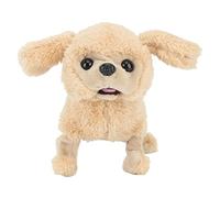 Qalvona Perro de Peluche Electrónico, Juguete Interactivo Marrón, Camina y Canta, Cola Movible, Suave y Tierno - Material Premium, Función Musical, Ideal para Niñas