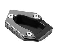 Qalvona Placa Ampliadora Soporte Lateral para Moto, Extensión de Pie de Apoyo, Aluminio Resistente, Compatible con STREET TWIN 16-19 - Mayor Estabilidad, Diseño Antioxidante, Ideal par (de color)