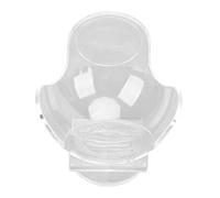 Qalvona Porta Pelotas de Tenis con Clip de Cintura, ABS Resistente, Portátil y Pequeño - Ahorro de Tiempo, Fijación Firme, Ideal para Entrenamiento y Competición (Transparente)