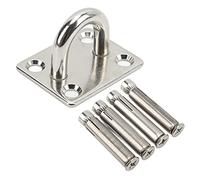 Qalvona Soporte de Montaje para Hamaca, Gancho de Suspensión de Acero Inoxidable, Capacidad de 250kg, para Yoga Indoor y Columpios Outdoor