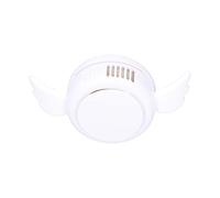 Qalvona Ventilador Eléctrico Colgante Ajustable, USB Recargable, Sin Aspas, Portátil para Cuello, Ligero y Silencioso (Blanca)