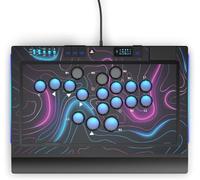 qanba Sapphire - Arcade Stick Sin Palanca para PS5, PS4, PC - Licencia Oficial PlayStation - Pro Fight Stick, 18 Botones Personalizables, Panel Táctil y Reposamuñecas Ergonómico
