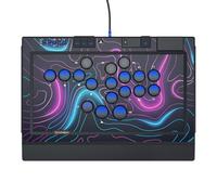 Qanba Sapphire S1 Leverless Arcade Controller Joystick for PlayStation 5 and PlayStation 4 and PC (Fighting Stick) Officially Licensed Sony Product