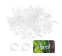 Qancekoo - 100 clips de plástico para plantas de soporte para tomate, pinzas de enrejado para que las verduras de jardín crezcan en posición vertical y más saludables para plantas trepadoras, color