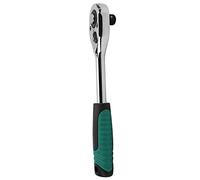 QANYEGN 1/2in Ratchet Wrench, Socket Ratchet Wrench, 2 Way Drive Quick Release Spanner with Non Slip Grip (Green handle)