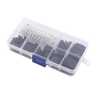 QANYEGN 310pcs 2.54mm Jumper Terminal Header Kit, Male Female Jumper Wire Pin Header, Connector Housing Kit Electronics Set With Plastic Box