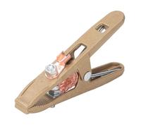 QANYEGN Abrazadera de tierra de soldadura 300A, clips de agarre de cobre de tierra de latón en forma de A, soporte de electrodo de soldador manual para soldadura MIG MMA TIG ARC