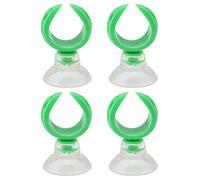QANYEGN Abrazadera de ventosa, copa de acuario, clips de manguera de hoja de aire, soportes de tubo de aerolínea, abrazaderas para pecera, transparente (diámetro interior verde, 14,6 mm)