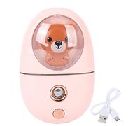 Qanyegn Animal Facial Mister Facial Mister, rociador de niebla facial, Vapor Vapor de Vapor Mini de Animales Recargable de USB para viajar 35 ml de 500 mAh (Rosa)