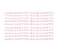 QANYEGN Bobinas de encuadernación en espiral de plástico de 20 piezas, bobinas de espinas de encuadernación en espiral, resorte de hebilla de encuadernación, espirales de 30 agujer (Rosa)