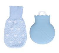 QANYEGN Bolsa Para Botella De Agua Caliente, Bolsa Clásica Para Botella De Agua Caliente, Apta Para Compresas Frías Y Calientes, Calentador De Manos Y Pies(Azul)