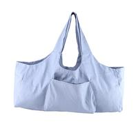 QANYEGN Bolsa para Esterilla de Yoga, Bolsa de Lona para Gimnasio de un Solo Hombro, Bolsas de Almacenamiento Plegables de Gran Capacidad para Pilates, Gimnasio, Bloque de Fitness (Gris)