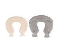 QANYEGN Botella De Agua Caliente De 1L Botella De Agua Caliente En Forma De U Con Alivio De Cuello Y Hombro De Cubierta De Vellón Suave(Grey)