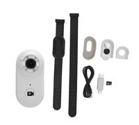 QANYEGN Coloque de cámara de Gato, cámara de Cuello de Mascotas HD 1080p con Tarjeta de Memoria 8G, cámara de Registro de Video de Gato para la cámara de acción para al Aire Libre inoor (White)