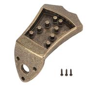 QANYEGN Cordal de mandolina, reemplazo de puente de metal, cordal de mandolina con tornillo para accesorios de mandolinas abovedadas de 8 cuerdas (Bronze)