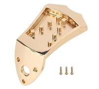QANYEGN Cordal de mandolina, reemplazo de puente de metal, cordal de mandolina con tornillo para accesorios de mandolinas abovedadas de 8 cuerdas (Gold)