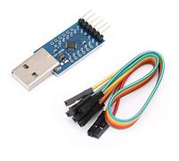 QANYEGN CP2104 USB 2.0 a TTL UART Converter Module, Módulo de USB a Serie, módulo de Placa convertidor Serial de módulo de 6pin con Cable