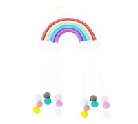 QANYEGN Decoración De Pared De Arco Iris, Decoración De Arte De Pared Colgante Hecha A Mano, Colgante De Pared De Arco Iris, Colgador De Puerta Para Decoración De Pared De Habitación