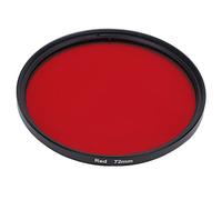 QANYEGN Filtros rojos de lente de cámara, filtro de vidrio óptico rojo a todo color, filtro de fotos de lente de cámara para cámara DSLR (72 mm)