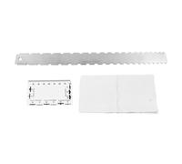 QANYEGN Guitar Neck Ruler, String Action Ruler Gauges, Stainless Steel Guitar Neck Notched Straight Edge Gauges for Most Guitar Fretboards