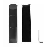 QANYEGN Guitarra de bolsillo, diapasón de plástico de 6 trastes, herramienta portátil para acordes de guitarra con llave y bolsa de tela para entrenamiento de guitarristas principi