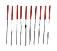 QANYEGN Juego de Limas de Aguja de 10 Piezas, prácticas limas para joyería, Mini Juego Incluye Redonda cónica para Metal, Madera, plástico, joyería, Modelo (3*140mm)