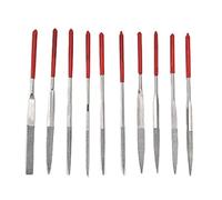 QANYEGN Juego de Limas de Aguja de 10 Piezas, prácticas limas para joyería, Mini Juego Incluye Redonda cónica para Metal, Madera, plástico, joyería, Modelo (4*160mm)