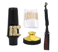QANYEGN Kit de boquilla de saxofón alto, 4 en 1 juego de accesorios de saxo de saxo alto, juncos de clarinete mute boquilla de silenciador para saxofón