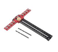 QANYEGN Localizador de punzones con mango, localizador de guía de broca de aleación de aluminio, guía de espiga de perforación de madera para manija de puerta de armario con cajone