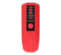 QANYEGN Medidor EMF, Detector de campo magnético de 5 LED, probador de radiación electromagnética portátil para inspecciones de hogar, oficina e exterior (Negro) (Rojo)