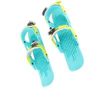 QANYEGN Mini Patines de esquí, Patines de Nieve Cortos Ajustables, Patines de esquí portátiles de Nailon con Bolsa de Almacenamiento para Deportes de Invierno al Aire Libren (Tamaño pequeño)
