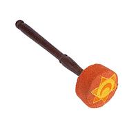 QANYEGN Palo de mazo de fieltro de madera dura, mazo de cuenco para cantar budismo, mazo de meditación para oración y yoga (loto de seis pétalos naranja)