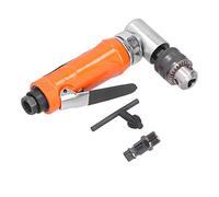 QANYEGN Pneumatic Drill, Air Angular Drilling Machine 90° 1/4in 6mm Elbow Head Manual Tool KP 555L (EU Style)