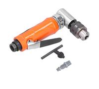 QANYEGN Pneumatic Drill, Air Angular Drilling Machine 90° 1/4in 6mm Elbow Head Manual Tool KP 555L (US Style)
